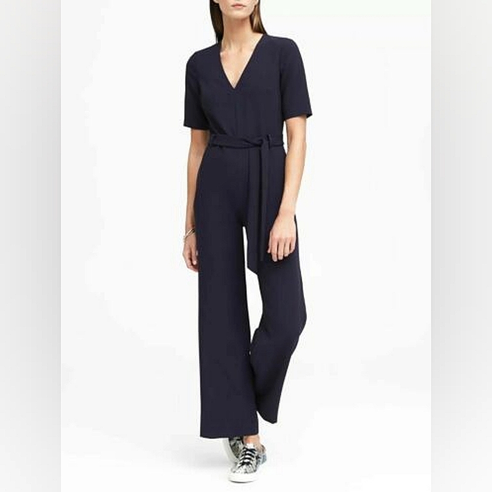Banana Republic Navy Jumpsuit